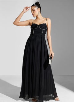 True Decadence Embellished Strap Tiered Dress  - Image 4