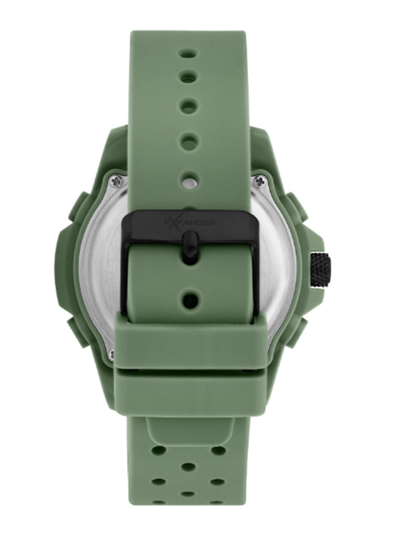 Sector Men's 52MM Green, Sunray Dial Olive Silicone Watch - R3251302004 - Image 3