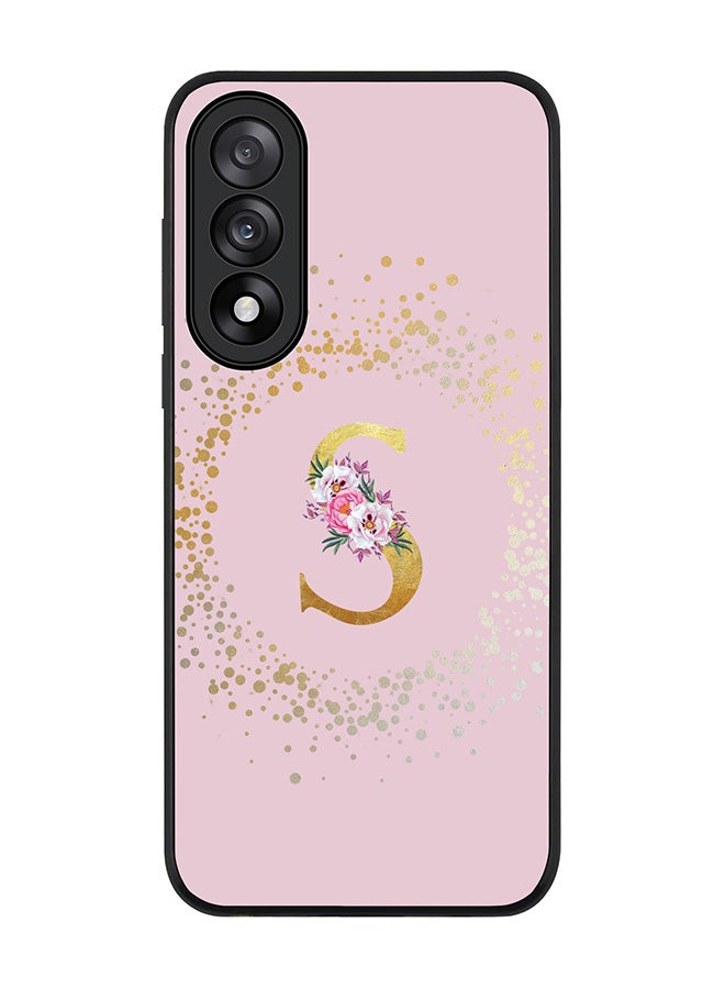 Stylizedd For OnePlus Nord 5 / Ace 5 Ultra Case,Slim fit Camera Protection, Shockproof Thin Phone cover  - Custom Monogram Floral - S  (Pink )