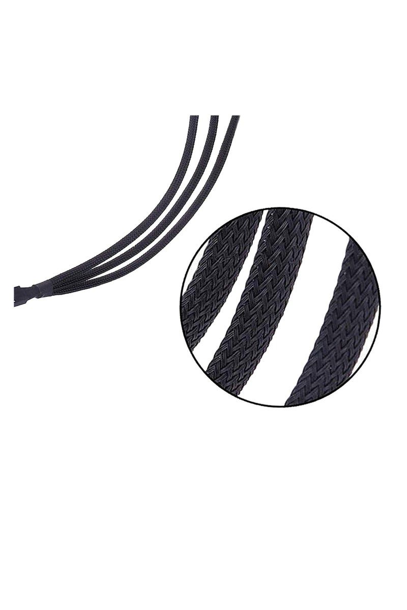 غنافوتو 2 حزمة كابل تقسيم مروحة PWM، مقسم مروحة PWM من 1 إلى 3 متوافق مع مراوح تبريد الكمبيوتر ذات 3 و 4 سنون، 10.63 بوصة، أسود - Image 2