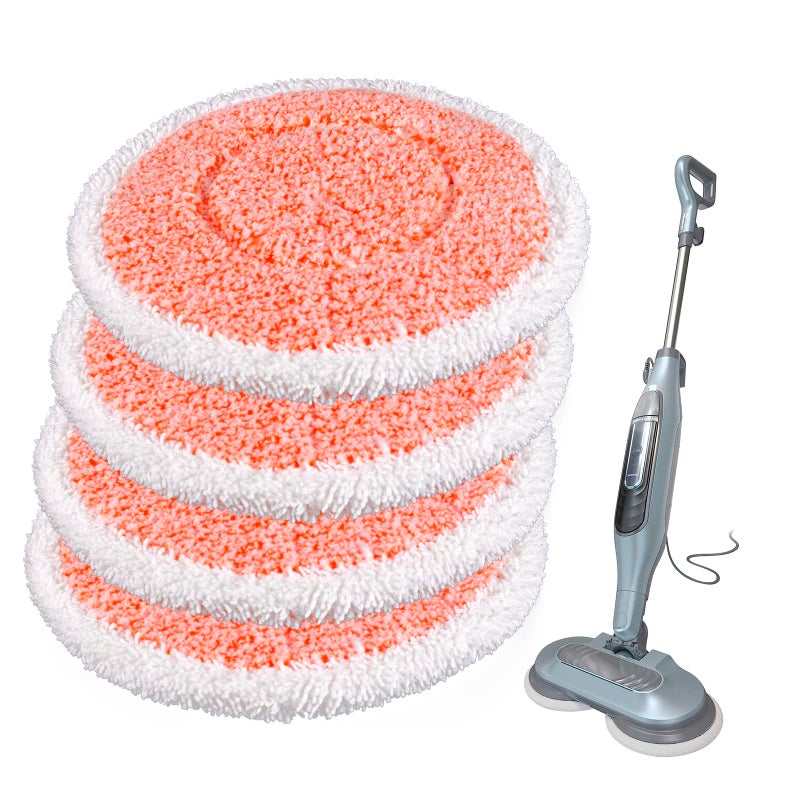 CHAIN PEAK CHAIN PEAK 4 Pack S7001 S7000AMZ Mop Pads Compatible with Shark S7000 S7000AMZ S7001 S7201 XKITP7000 S7000 Series S7001TGT Steam  Scrub AllinOne Scrubbing Mop Heavy Duty Scrubbing Mop Pad 