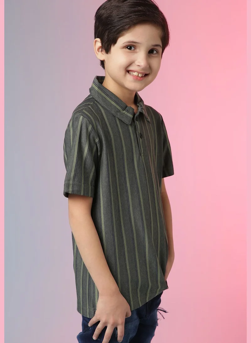 Instafab Striped Tshirt