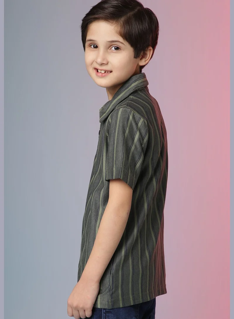 Instafab Striped Tshirt