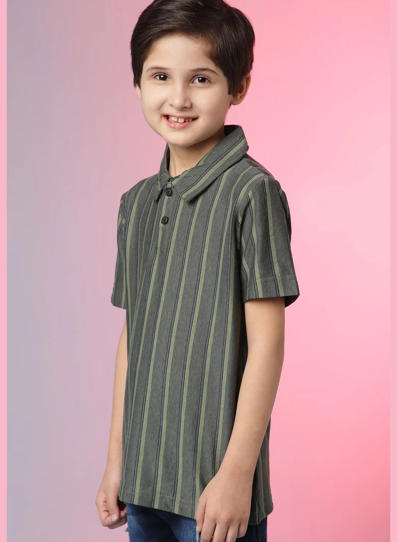 Instafab Striped Tshirt