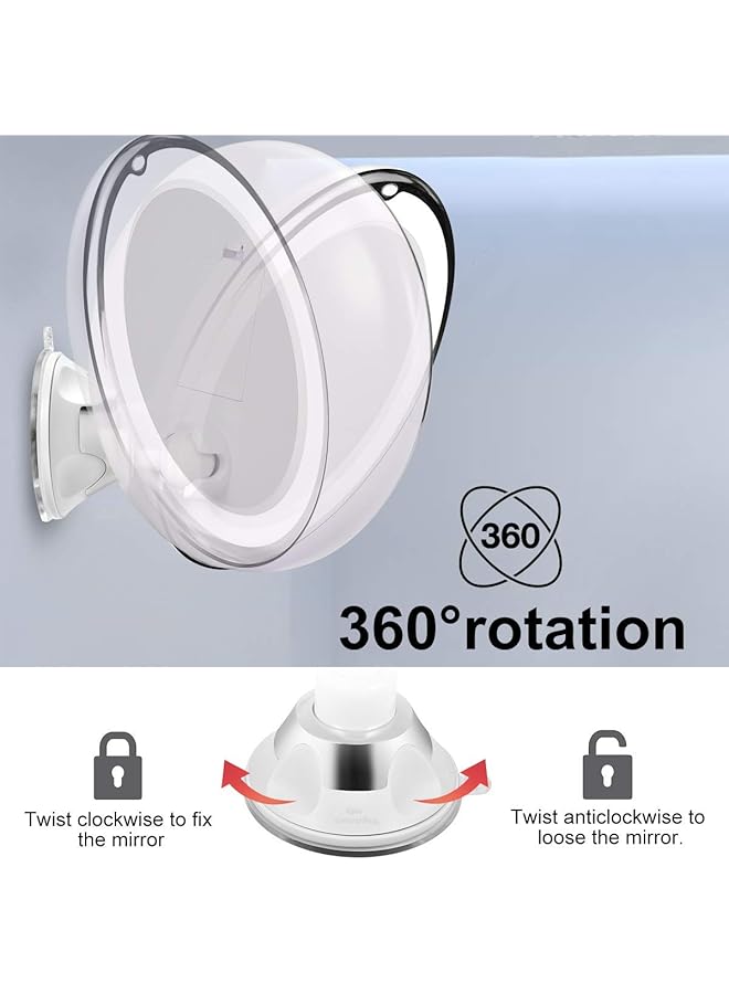 erorex Magnifying Mirror With Light 10X Magnifying 3 Light Modes Makeup Mirror With Suction Cups Intelligent Switch 360 Degree Swivel Joint Portable For Detailed Makeup Close Skincare - Image 5