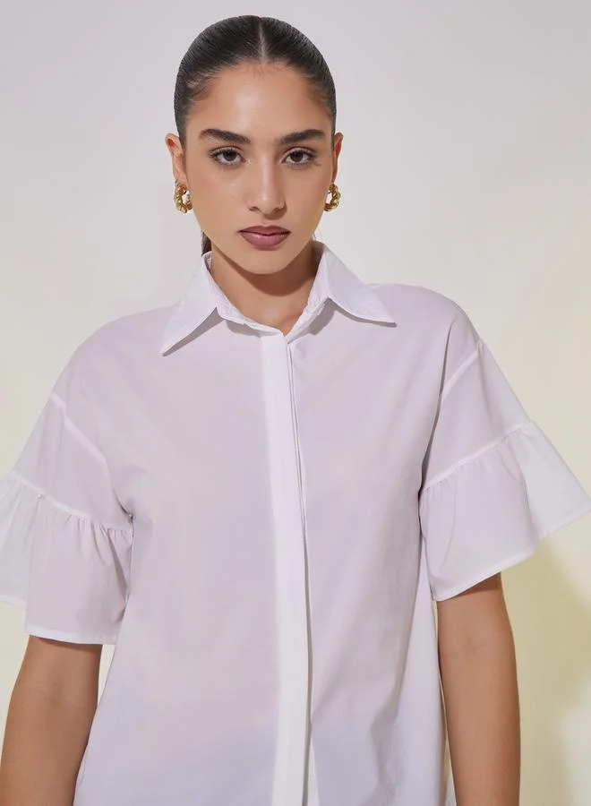 Take Two Solid Short Sleeve Regular Fit Shirt