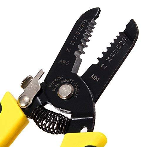 SAK Multifunctional 7 in 1 Wire Stripper Tool Cable Cutter Clamp Multifunction Handle Stripping Pliers Wire Stripper Plier Diameter 0625mm - Image 4