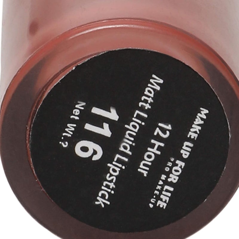 MAKE UP FOR LIFE 12 Hr Liquid Lip Gloss116 Light Pink Mauve 5 g - Image 4