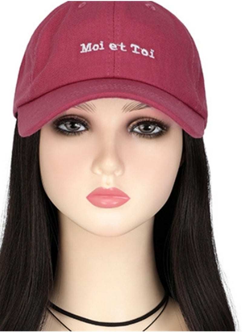 Hat wig one-piece fashionable lazy curly summer baseball cap versatile artificial hair natural wig cap cosplay wig costumes dress up wig  - Image 2