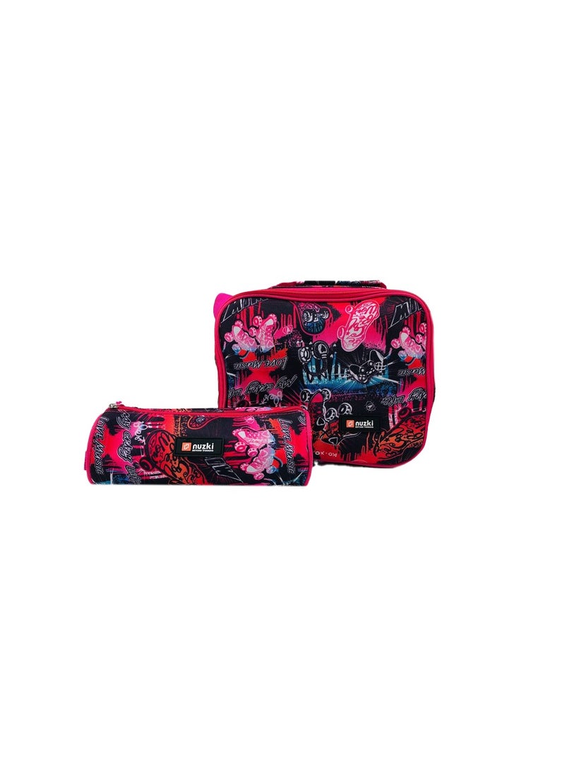 nuzki Nuzki Kids School Bag 3 Pcs/Set - Ultimate Student Backpack, Schoolbag, Pencil Case, and Lunch Bag Combo for Trendy Students  - Image 4
