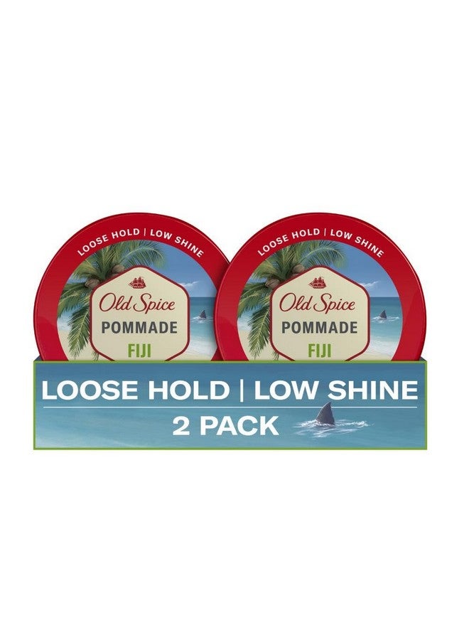 أولد سبايس كريم تصفيف الشعر فيجي من أولد سبايس للرجال، تثبيت مرن، لمعان خفيف، 2.22 أونصة لكل عبوة، عبوة مزدوجة 4.44 أونصة - Image 1