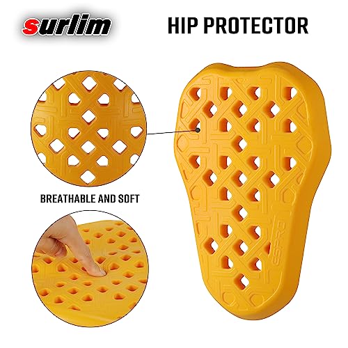 Surlim CE Level 2 Motorcycle Armor,Motorcycle Hip Protector CE Hip Armor for Motorcycle Pants Inserts Pads [Pair](Hip) - Image 3