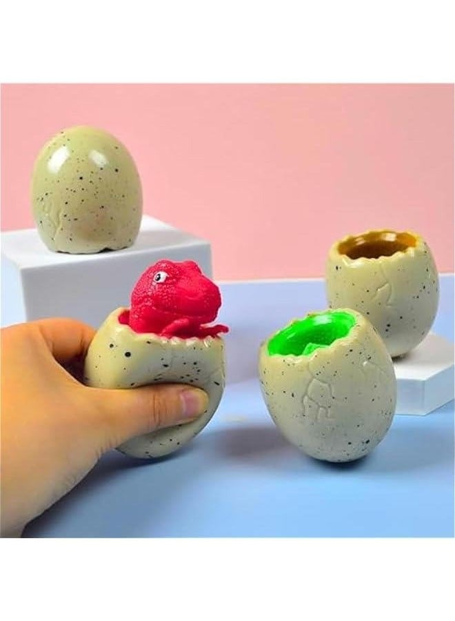 Dinosaur Egg Squeeze Toys Squishy Dinosaur toys 3 PCS TPR Material NonStick up Squeeze Portable Stress Toys Suitable For People Over 3 Years Old - Image 3