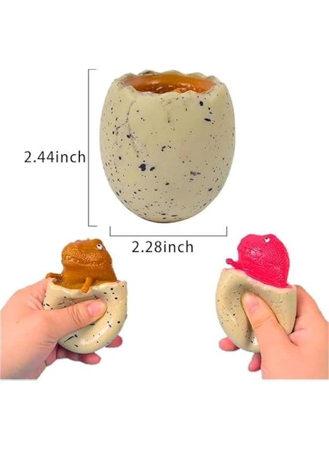 Dinosaur Egg Squeeze Toys Squishy Dinosaur toys 3 PCS TPR Material NonStick up Squeeze Portable Stress Toys Suitable For People Over 3 Years Old - Image 5