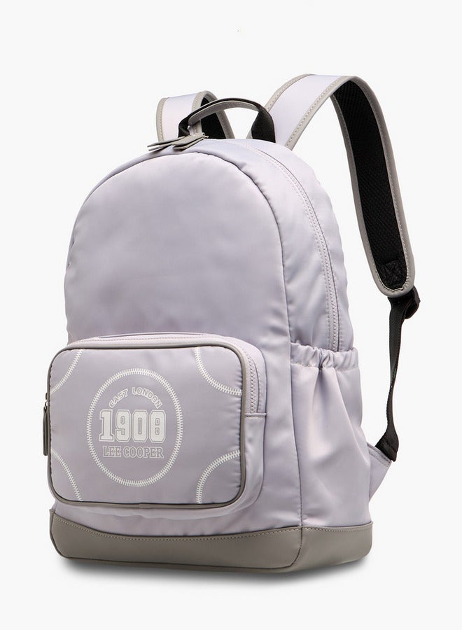 Lee Cooper Printed Backpack with Adjustable Shoulder Straps and Zip Closure - 13x30x41 cm - Image 2