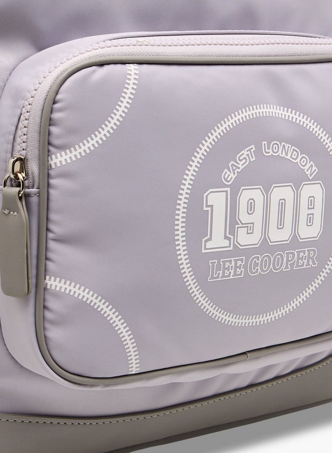 Lee Cooper Printed Backpack with Adjustable Shoulder Straps and Zip Closure - 13x30x41 cm - Image 4