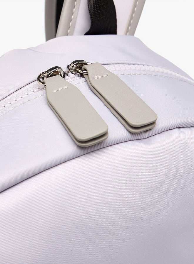 Lee Cooper Printed Backpack with Adjustable Shoulder Straps and Zip Closure - 13x30x41 cm - Image 5