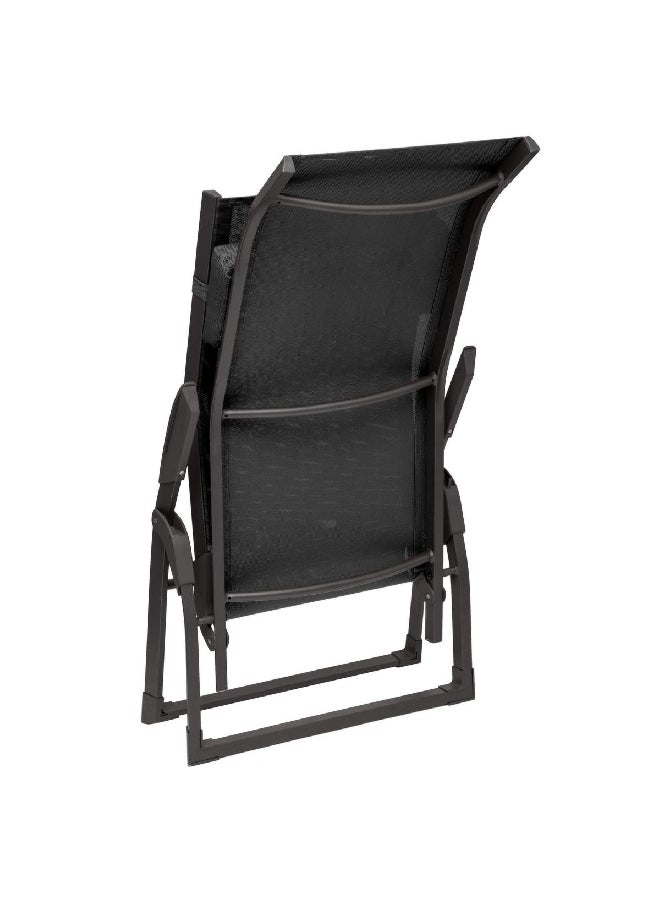 Hesperide Decima 2-Position Foldable Outdoor Lounge Chair Anthracite Grey 142 x 90 cm 165852A - Image 3