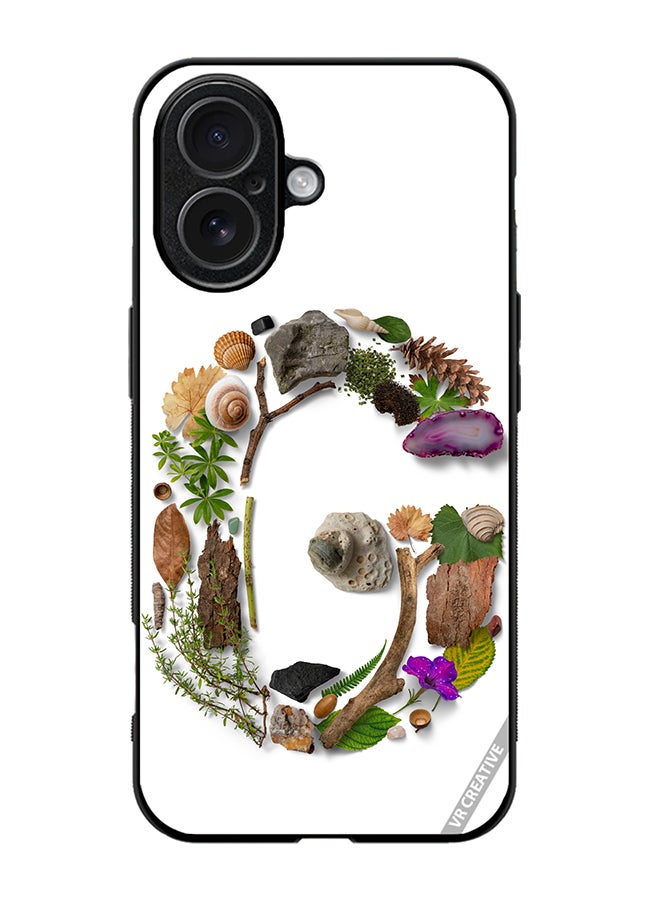 Protective Case Cover For Apple iPhone 17 Alphabet G Design Multicolour