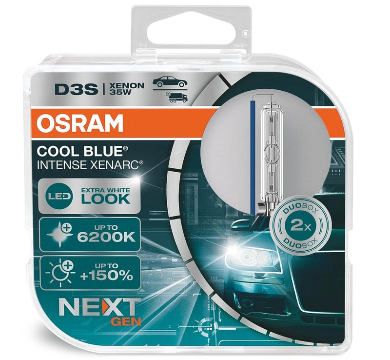 OSRAM XENARC® COOL BLUE® INTENSE D3S Xenon Headlight Lamp Duo Box (2 Lamps)
