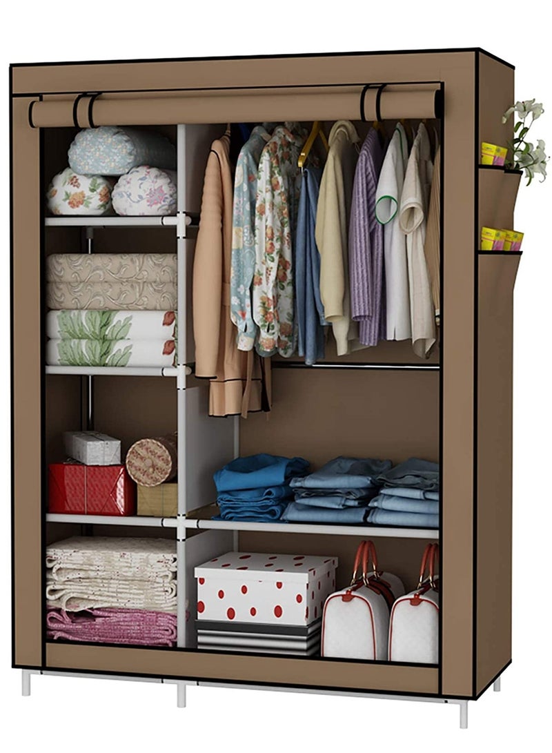 Roman Gifts Portable Wardrobe Clothes Storage Organizer Fabric Wardrobe For Clothing 105x45x175 - Image 1