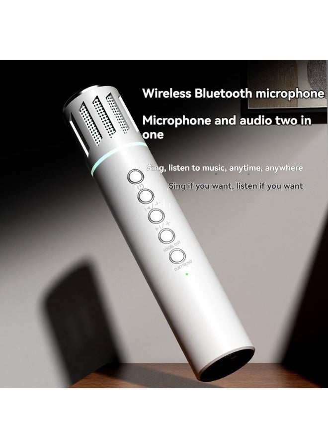 M MIAOYAN 🎤 Wireless Bluetooth microphone, built-in speaker, mobile karaoke singing machine, combines microphone and voice in one, sing, listen to songs, sing and listen anytime, anywhere - Image 3