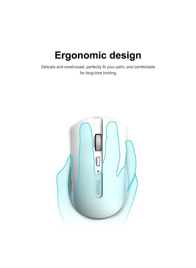 NIBEMINENT Wireless Desktop Keyboard Mouse Combo White - Image 2