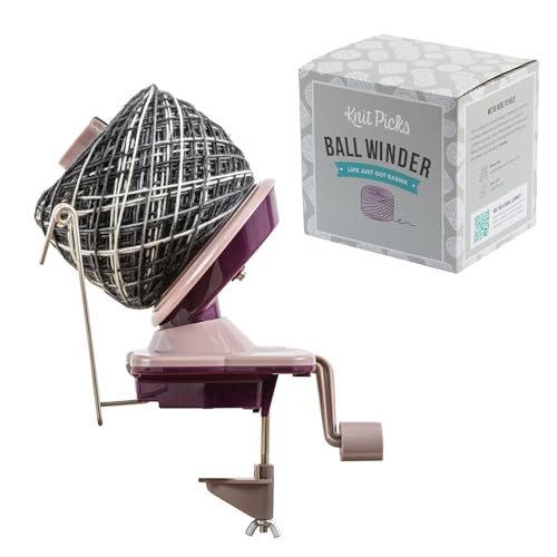 KnitPicks Knit Picks Yarn Ball Winder for Knitting and Crocheting (Purple) - Image 1