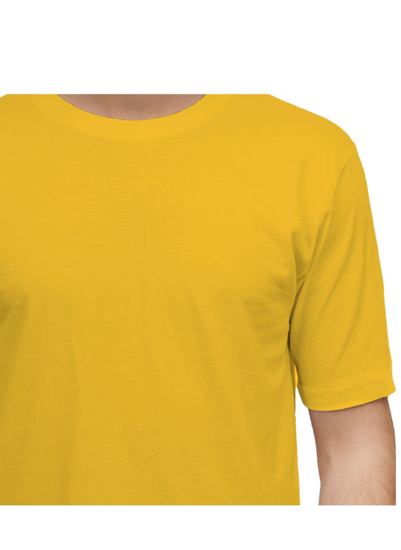 Selecta Now - Selecta Now Mens T Shirt Plain 100% Combed Cotton Comfortable Mustard T Shirt Tank Top & Tees - Image 1