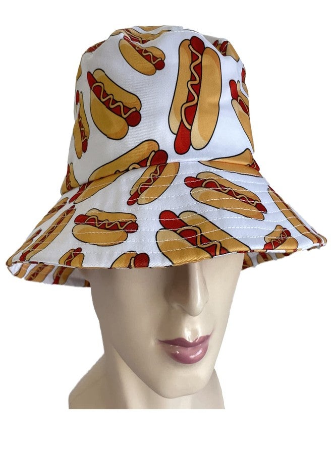 feelacle Bucket Hat Packable Sun Hats Fisherman Outdoor Summer Beach Caps for Men Women, Hot Dog, One size - Image 5