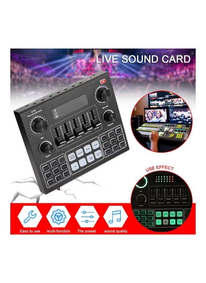 Generic V9 Audio USB Webcast Live Sound Card Black  - Image 3