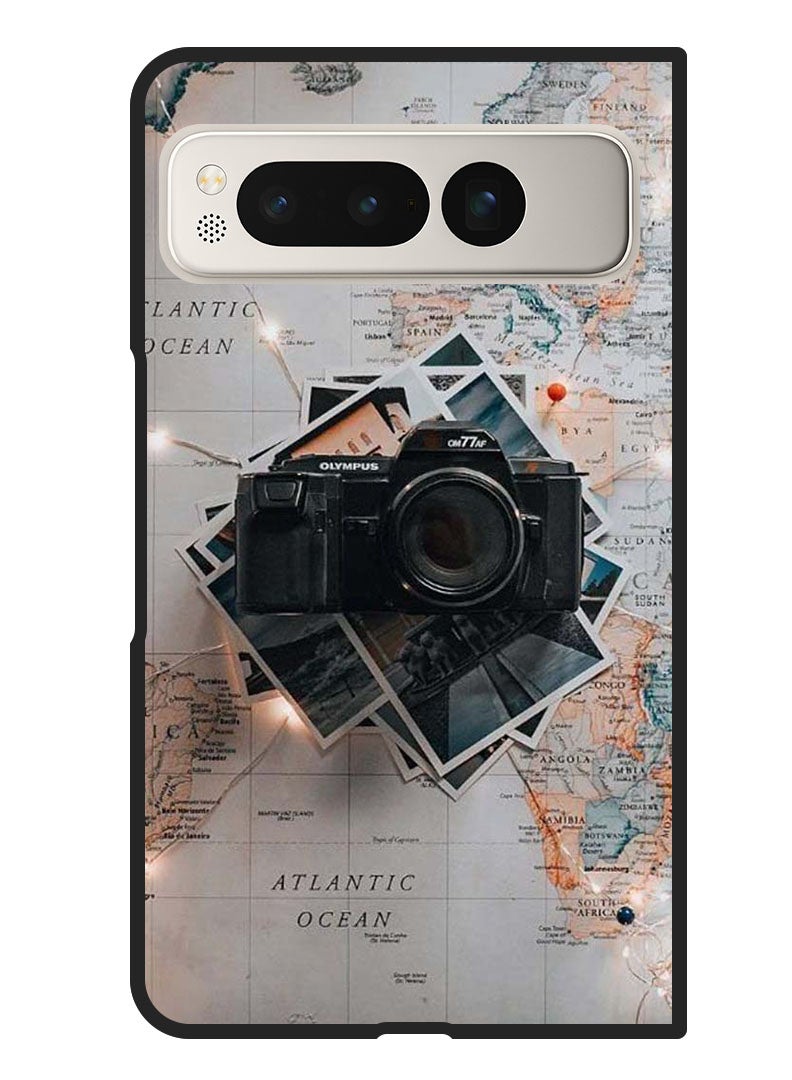 Theodor Protective Case Anti Scratch Shock Proof Bumper Cover for Google Pixel Fold Camera - Image 1