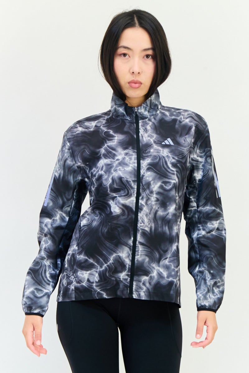 Adidas Women Sportswear Fit Long Sleeve Running Jacket, Multicolor - Image 1