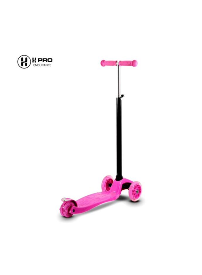 H PRO Pro Adjustable 3 Wheel Scooter | Skateboard Scooter For Kids-Pink - Image 2