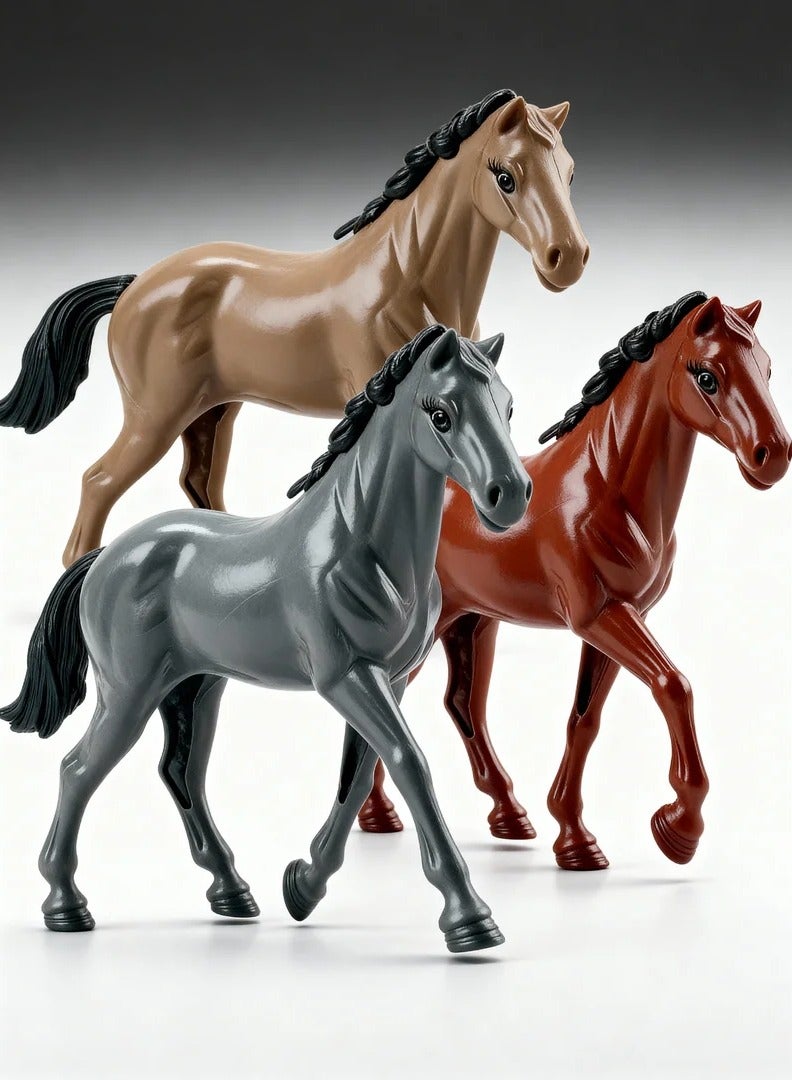 ألعاب دول مجلس التعاون الخليجي تمثال حصان عربي أصيل | مجسم واقعي بتفاصيل منحوتة يدوياً | لعبة تعليمية ومجسم ديكور فاخر | قطعة فنية لهواة الجمع والأطفال والكبار | لون عشوائي في كل طلب (قطعة واحدة فقط) - Image 1