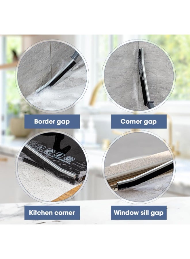 3 Pieces Hard Bristle Crevice Cleaning Brush, Small Cleaning Brushes, Grout Cleaner Brush, Toilet Brush, Scrub Brush for Shower Tile, Skinny Gap Cleaning Tools for Household Use, Bathroom, Kitchen - Image 5