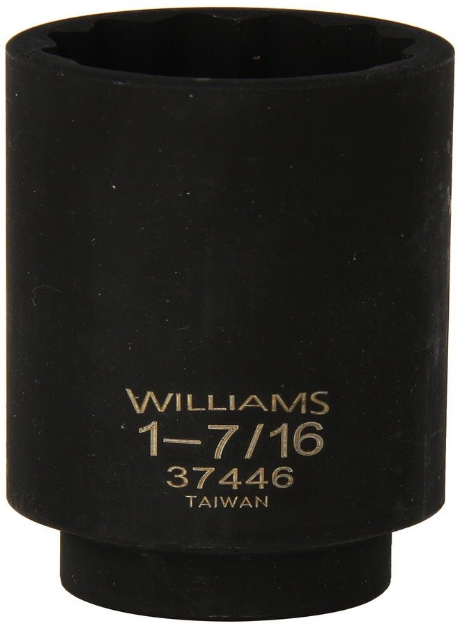 Williams 37446 1/2-Inch Drive 1-7/16-Inch Deep Impact Socket, 12-Point - Image 1