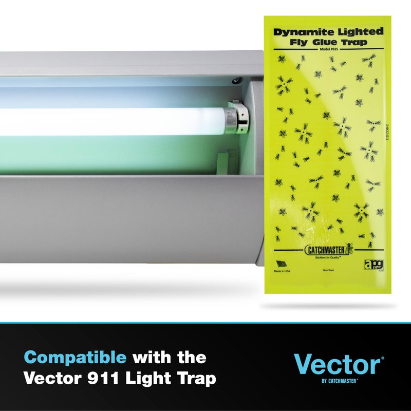 Catchmaster Pro Series Flying Insect Light Trap Replacement Board 5-PK, UV Light Fly Trap Refill, Adhesive Glue Boards, Bug Catcher, UV Lamp Mosquito Catcher, Home & Garage Pest Control - Image 2