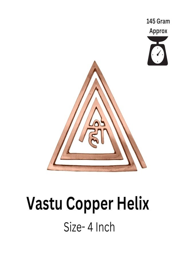 TREE MAISON CORONATING HOMES Copper Hii Helix | 4 Inch | Energy Booster Vastu Remedy | Vastu Helix Remedy for Zone Correction | Zonal Placement - SE | Pack of 1 - Image 2