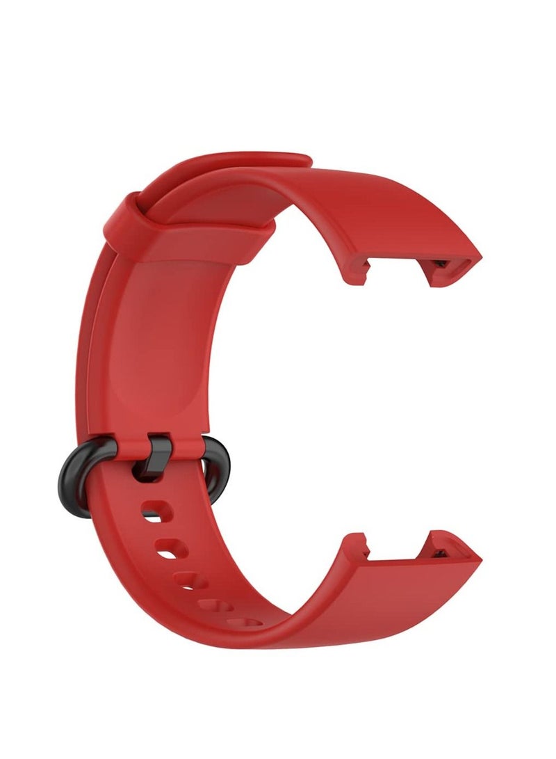 Watch Bands for MI Watch Lite 2/Redmi Watch 2 Lite Silicone Sports Band Strap Replacement Wristband (Red) - Image 3