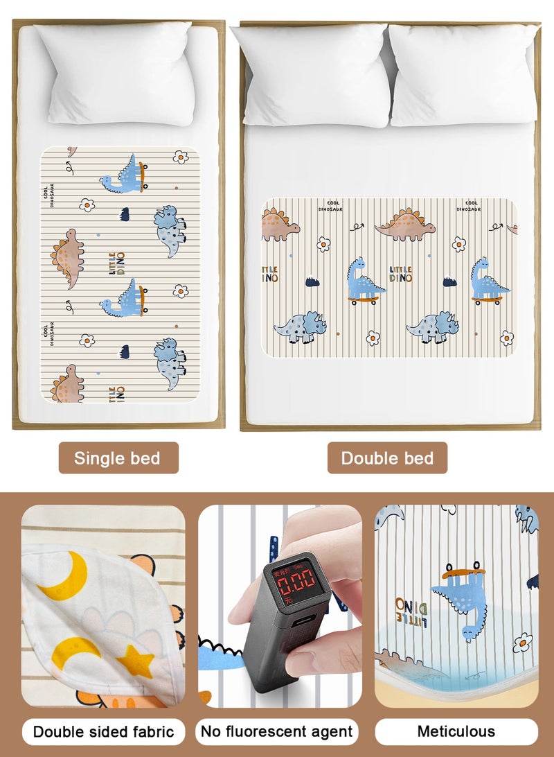 URbazaar Potty Training Pee Pads for Kids, Toddlers - 100% Waterproof, Non Slip Bed Wetting Pad for Full Size Beds - Washable, Reusable Mattress & Sheet Protector - Image 4