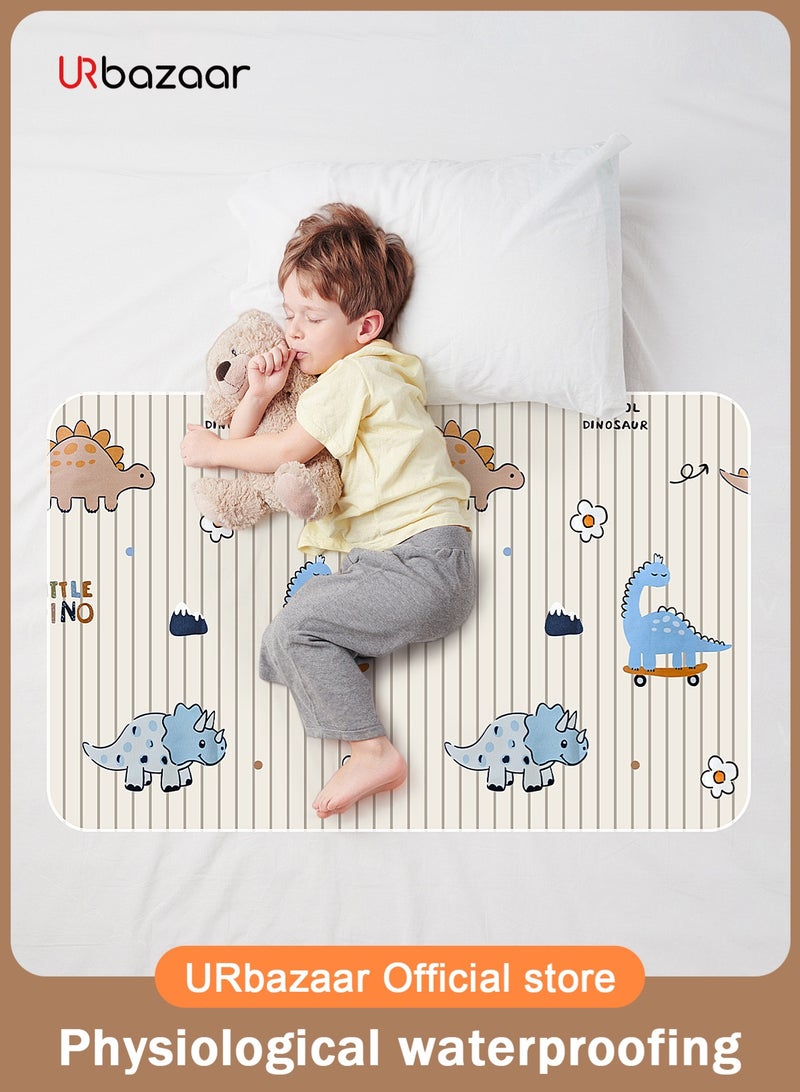 URbazaar Potty Training Pee Pads for Kids, Toddlers - 100% Waterproof, Non Slip Bed Wetting Pad for Full Size Beds - Washable, Reusable Mattress & Sheet Protector - Image 1