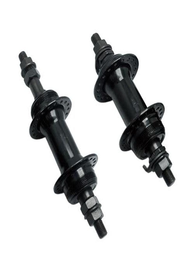 CYBIC Bicycle Hub Set, Front and Rear Disc Brake Compatible, 36 Hole, Black - Image 2