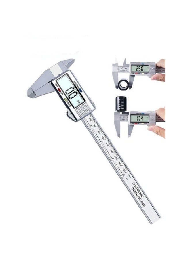 MIXDE - Digital LCD Vernier Calliper,150MM Digital Caliper Measuring Tool,Quick Change For Inch Fraction Millimeter Conversions - Image 1
