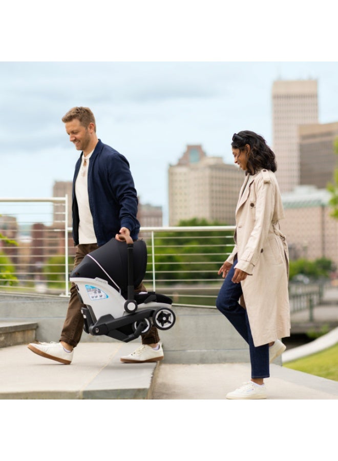Evenflo - Gold Shyft Dualride With Carryall Storage Infant Car Seat And Stroller - Onyx Black - Image 4