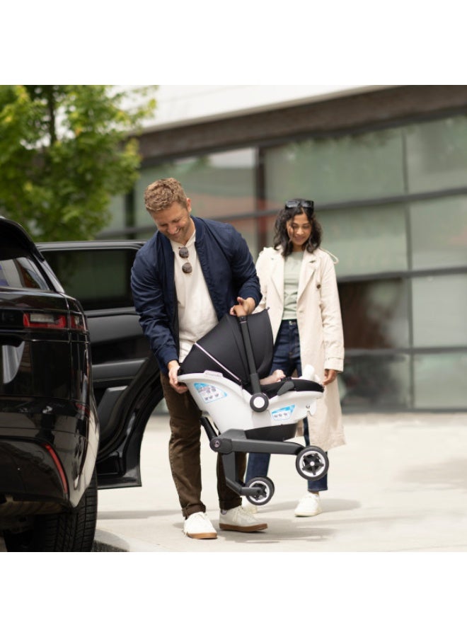 Evenflo - Gold Shyft Dualride With Carryall Storage Infant Car Seat And Stroller - Onyx Black - Image 2
