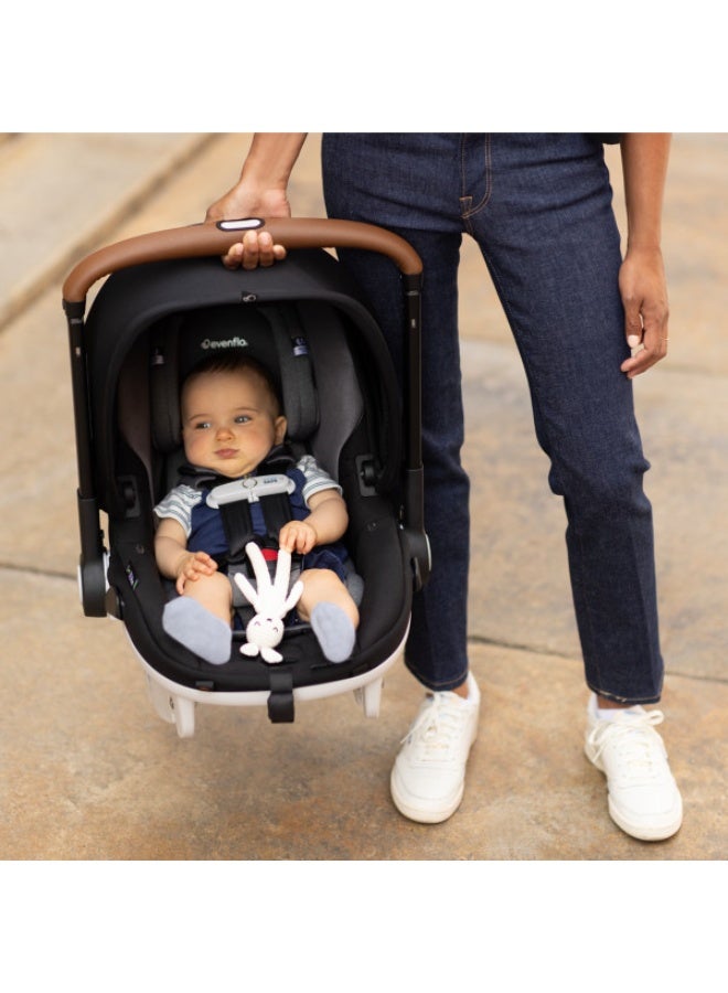 Evenflo - Gold Shyft Dualride With Carryall Storage Infant Car Seat And Stroller - Onyx Black - Image 5
