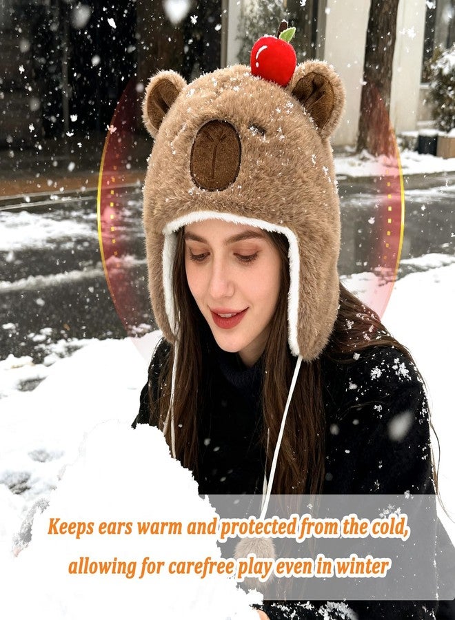Tarini Trapper Hat Women, Kids Hat With Ear Flaps, Girls Trappers Hats, Winter Hats for Women, Cold Weather Outdoor Hats for Women Girls - Image 5