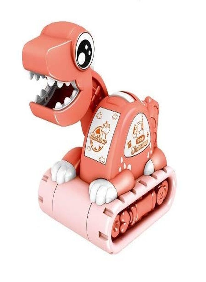TEMSON Dinosaur Friction Powered Toddler Toy for Kids (Orange)