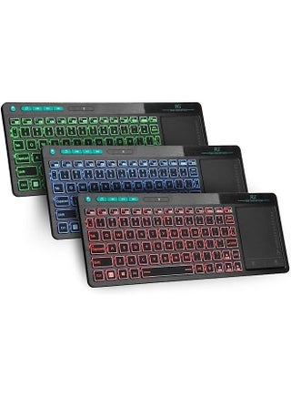 K18 Plus Wireless 3 Led Color Backlit Multimedia Keyboard With Multi Touch Big Size Trackpad Rechargable Keyboard For Android Tv Box Pc Smart Tv Xbox Raspberry Pi Htpc Iptv Windows Macos - pzsku/ZC19A27B6CDF443573DB9Z/45/_/1734588199/8c0ab360-3e07-4f4d-abf4-6d5a0add8b93